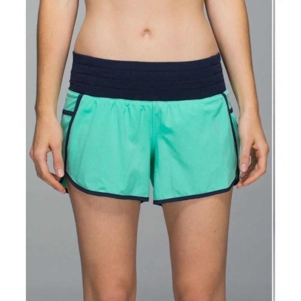 LULULEMON TRACKER SHORTS II *4-way Stretch SIZE  8 Color Menthol